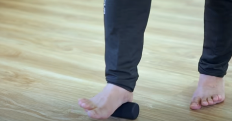 跑步姿勢,足部訓練，筋膜滾筒