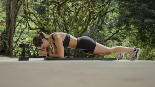 腰部拉筋運動,平板支撐,Plank